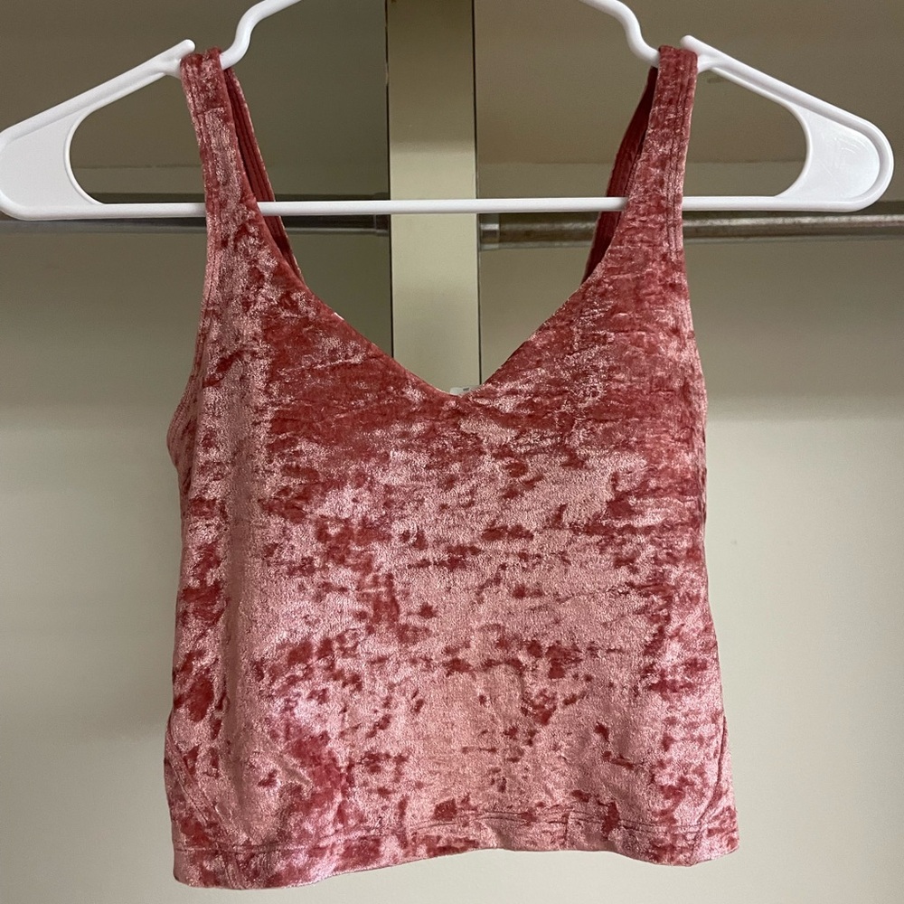 Rare Lululemon pink velvet align tank